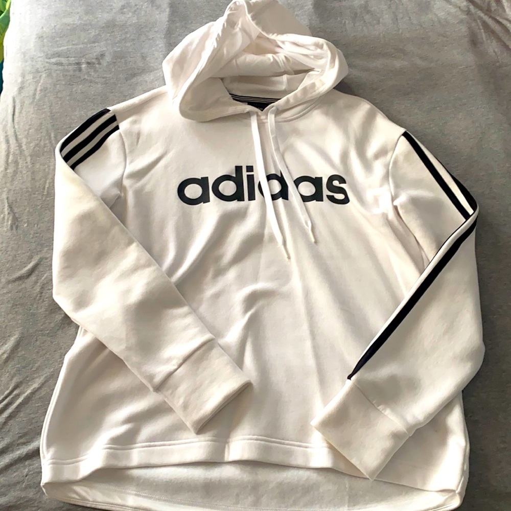 White adidas hoodie